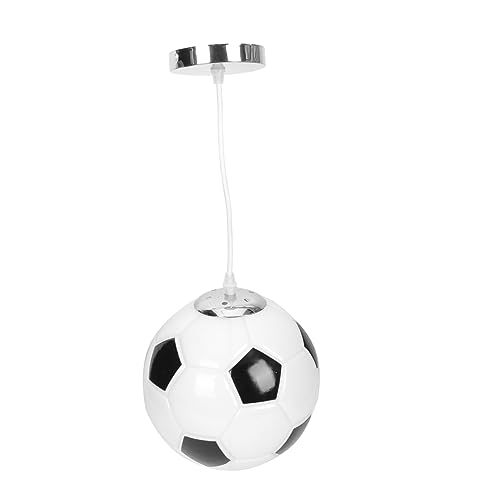 Tofficu Lustre En Verre De Football Suspendu Moderne – 8.27In Plafonnier Ballon De Foot Pour Restaurant Salon Chambre Et Magasin De VêTements DéCoration...