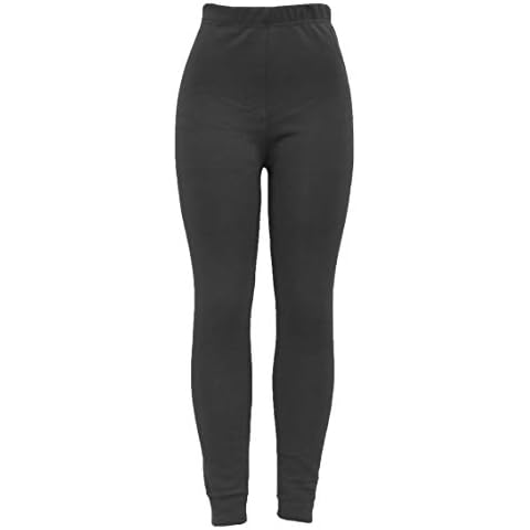 Barfly Fashion Ladies New Winter Faux Fur Thick Lined Stetchy Thermal Leggings Jeggings Pants (Black, 12) Cover