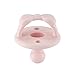 Itzy Ritzy Silicone Orthodontic Pacifiers - Itzy Soother Pacifiers with Collapsible Handle & Two Air Holes for Added Safety, Baby Pacifier For Ages 0-6 Months (Ballet Slipper & Primrose)