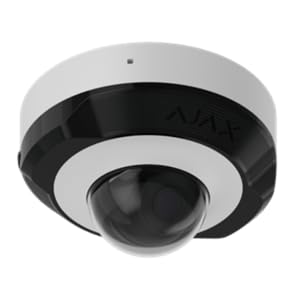 VIDEOTECNOLOGIA AJAX DomeCam Mini (8 MP/4 mm) - Cámara de vigilancia blanca con análisis de vídeo JetSparrow