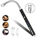 Candle Lighter,Anynepew Electric Arc Lighter with Long Flexible Neck, USB Rechargeable Lighter with LED Battery Display Safety Switch for Camping Grill BBQ Stove Cooking Kitchen Fireworks