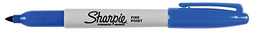 Image of Sharpie Permanent Markers, Fine Point, Blue, 288 Count, Pack of 24