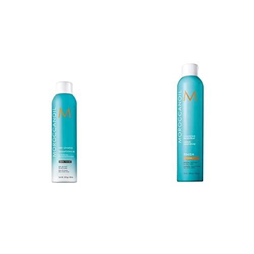 Moroccanoil Dry Shampoo Dark Tones, 217ml & Luminous Hairspray Strong, 330ml