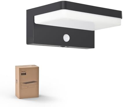 Philips Lampe Solaire Extérieur avec Détecteur de Mouvement, 3 Mo...