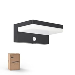 Philips Solar Motion Sensor Outdoor Wall Light, 3 Lighting Modes, 5000K IP54 Waterproof, Solar LED Light for Garage, Yard, Porch