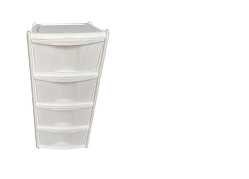 House&Style Cassettiera Vulcano 4Cass. Bianco 7900, Come Da Foto