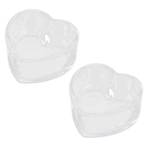 Balacoo 2Pcs Transparent Water Bowls Feeding Dishes for Pets Compact Spills for Chinchillas and
