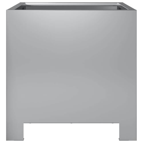 Pots de fleurs carrés durables en acier galvanisé de qualité supérieure pour extérieur