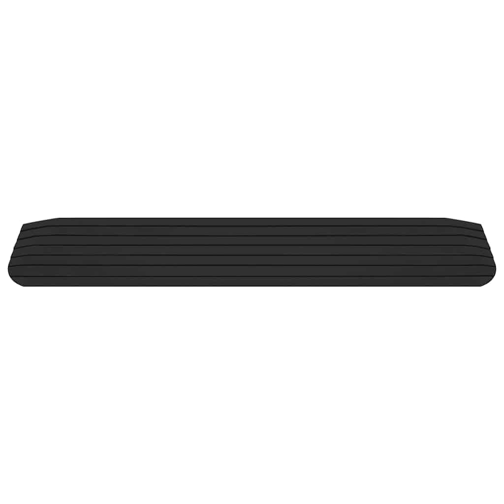 Rampas de umbral de goma con superficie antideslizante para silla de ruedas, scooter, andador, entrada, aparcamiento, construcción, seguridad, 2 unidades, 110 x 21 x 2,5 cm