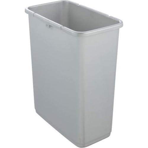 keeeper Premium Waste Bin with Flip Lid, Soft Touch, 10 Litre, Magne, Silver
