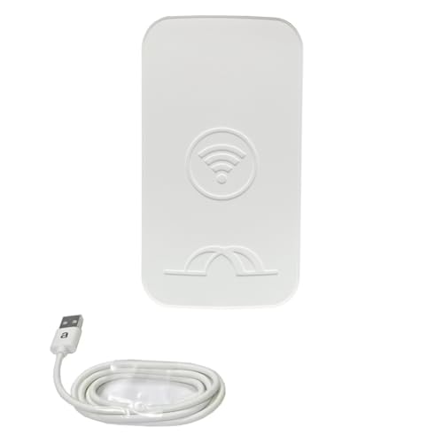 Geuxe Positioning Base Station Bluetooth Data Collector Gateway Beacon IOT Receiving Equipment Easy Install, White, 500708286