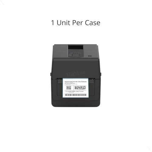 Image of Toshibas BV420DGS02QMS Desktop Direct Thermal Printer. | BV420D 4 inch 203 DPI 7 ips USB + Ethernet LAN with LED Black Case. Toshibas TPCL Emulation: Zebras ZPL2 Sato SBPL Datamax DPL