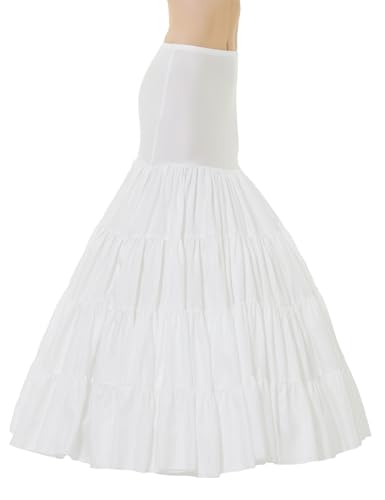 Image of BEAUTELICATE A-line Full Gown Floor-Length Bridal Dress Gown Slip Petticoat