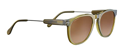 Serengetti Amboy Shiny Dark Gunmetal Olive Translucide AB1332 Acetate, Multi, One Size