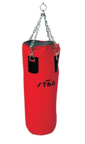 Image of Stag Boxing Punching Bag, 60cm (Black /Red)