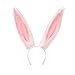 Herbests Costume da Coniglietto da Donna, Cerchietto per Capelli con Orecchie Lunghe da Coniglio Cerchietto Peluche Costume Masquerade Animale Ears Orecchio Cerchietto Costume Accessori