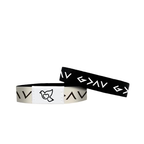 GSHLGAO Bible Verse Bracelets With NFC Music Bracelet Daily Wearable Bible Christian Bracelet For Men Scripture Bracelets Religious Halloween, Christmas Gifts For Men Women Teens(WHITE)