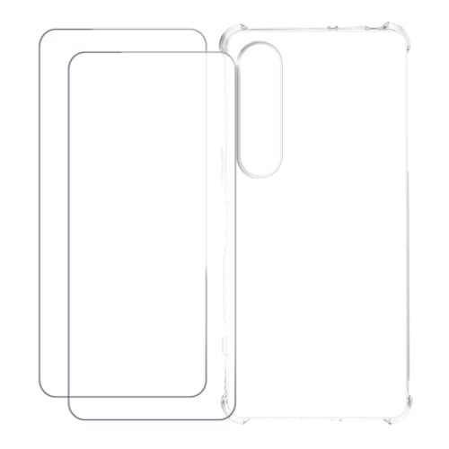 UOGNADGD Sony Xperia 1 VII �Ƃ̌݊������� �J�X�^���J���t���P�[�X�{�����K���X�ی�t�B����2���t�� ? �Ռ��z�������h�~ (�N���A)