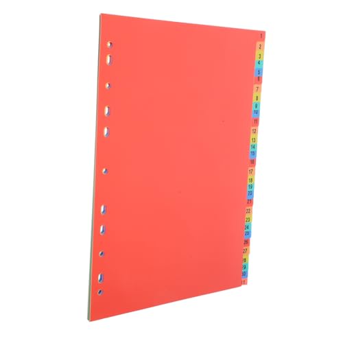 ledmomo 月次報告対応類タブ段カラー仕切り紙 インデックスページマーカー 識別用 書類整理向け類インデックスシステム