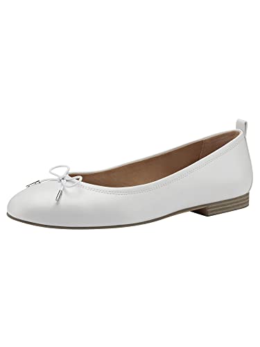 Tamaris Damen 1-1-22108-20 Ballerinas, White Matt, 38 EU