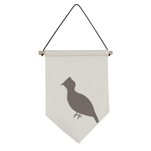 Drapeau en toile Tétras noir décoration murale suspendue nature
