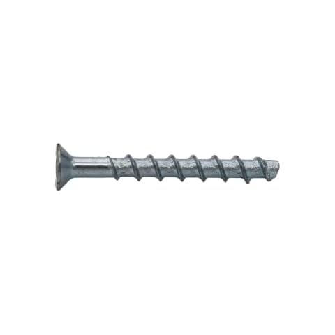 CHEMOFAST TSM 6x60 C VZ30 Betonschraube, Senkkopf, Stahl verzinkt, Schraubanker für Innenbereich, für Befestigungen in gerissenen und ungerissenen Beton, 10Stck Cover