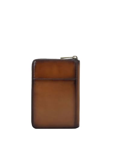 Image of Da Milano Genuine Leather Brown Unisex Passport Case (10049A)