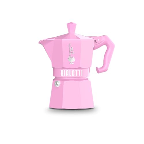 Bialetti Moka Exclusive 3 Tazze Vintage (6 Tazze, Pink)