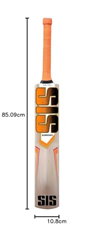 Image of SAINISTARS Full Size Popular Cricket bat for All Hard and Soft Tennis /Leather Bat Cricket Bat (Men|Women) Multicolor (Orange Bat)