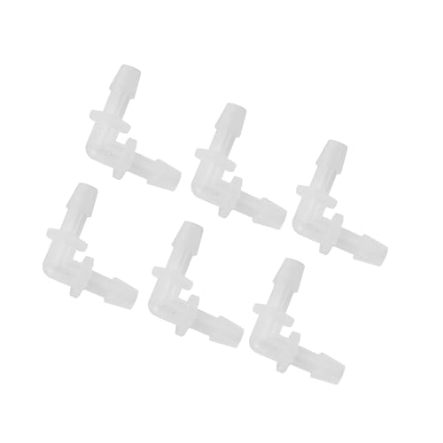 Motoforti 6 Pcs Universal Automotive Vacuum Tubing Connector - Car 90 Degree 7/32