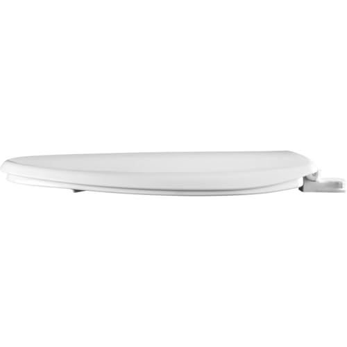 Image of Bemis 7300EC Toilet Seat, Removes for Easy Cleaning, Durable Plastic, Made in USA, Elongated, White