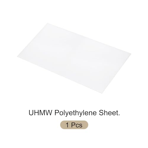 Image of 24 x 48 Inch UHMW Polyethylene Sheets, 1 /4 Inch Thick Ultra High Molecular Weight White Plastic Sheet [for Home, Industrial]