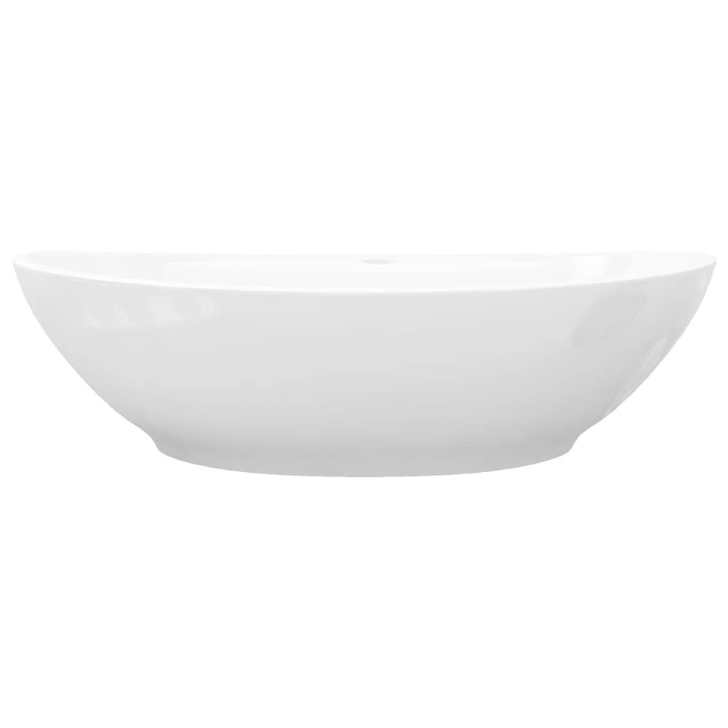 Saniclass Vygo Meubelwastafel - 121x2x46cm - overloop - 1 wasbak - 1