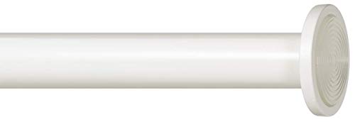 Image of Ivilon Tension Curtain Rod - Spring Tension Rod for Windows or Shower, 24 to 36 Inch. Ivory