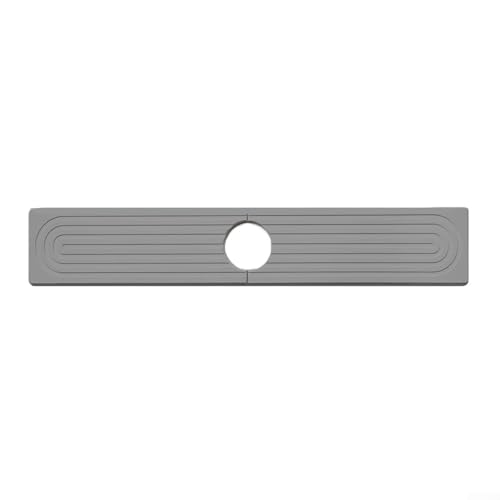 Alfombrillas de diatomeas para fregaderos perfectamente diseñadas para adaptarse a la mayoría de grifos y evitar desorden fácilmente (gris)