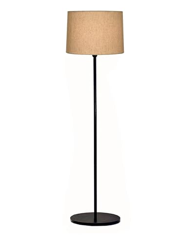 Image of Homesake Modern Floor Lamp for Living Room Traditional Farmhouse Boho Standing Lamp Mid-Century Pole Lamp with Linen Lamp Shade Modern Bohemian, Corner Lamps for Living Room Bedroom Office