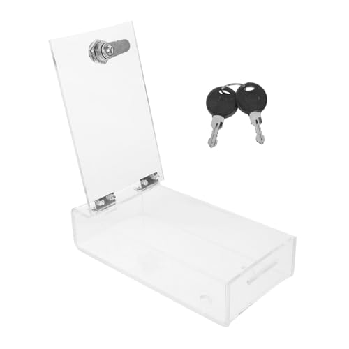 FIXOSHEE Transparent Cell Phone Lock Box for Office School Emergency Call Compartment Design Mobile Phone Storage for Students
