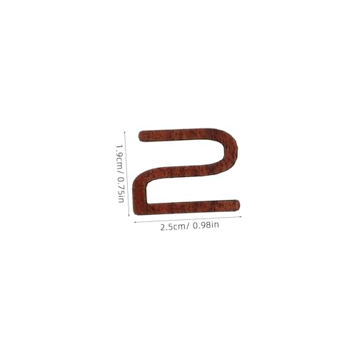 Numéros dhorloge en bois kit de remplacement chiffres arabes - 3