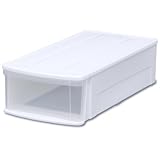 アイリスオーヤマ 収納 チェストI 日本製 幅37.6×奥行74×高さ21.2cm ホワイト/クリア L