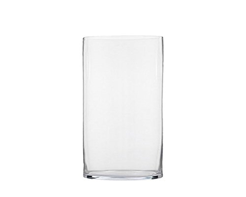 Zelda bomboniere cylindre en verre transparent diamètre 10 cm hauteur 15 cm