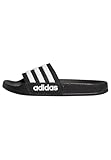 adidas Adilette Shower Slides, Core Black/White/Core Black, 6 US Unisex Big Kid