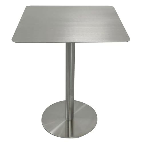 Luyckfrazy Mesa de bistró Alta con Barra Base,Mesa de Comedor de Espacio pequeño,mesas de Bar de Estilo Industrial Moderno para el hogar,Bar,Cocina,Tiendas de té de Burbujas al Aire Libre(40x40x75cm)