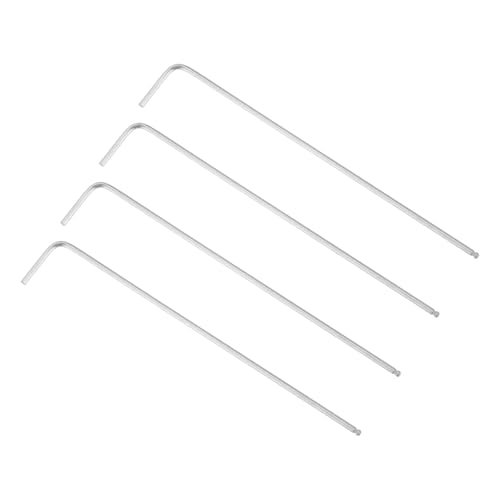 TOP-VIGOR 4Pcs 1/16" Ball End Hex Key Wrench, L Shaped