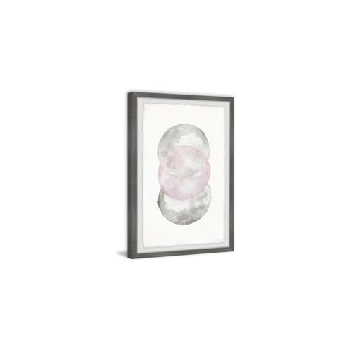 HomeStock Rustic Retreat Pick The Pink Circle Framed Painting Print, Contemporary Wall Decor: Abstract, Digital Art Prints, and Modern Styles for Your Home