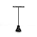 Scaffale Orecchino in oro e nero T STAND EARRING EARRORDING, porta gioielli per spettacolo, negozi display Puntelli Organizer, altezza da 5 pollici Camera da Letto ( Color : Black , Size : 1pc )