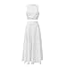 Women's 2 Piece Eyelet Skirt Set Sexy Sleeveless Hollow Out Lace Tank Top Maxi Skirt Outfits Fashion Party Dress