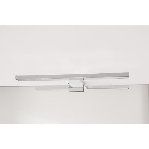 DEELUX Spiegelleuchte Bad 5W 400LM 30cm Neutralweiß 4000K,3in1 Montage 230V Wandleuchte Spiegellampe,LED Badleuchte Badlampe,Klemmplatte am Spiegel/Schrank/Wandbeleuchtung IP44
