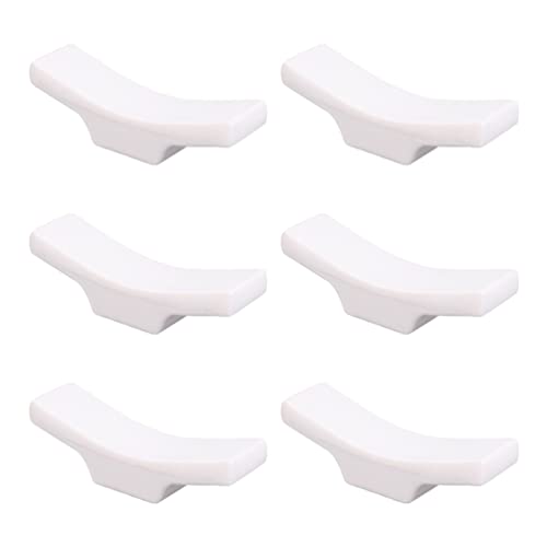 Hemoton Desktop Stand 6Pcs Chopsticks Holder Rest Melamine Spoon Stand Rest Rack Server Utensil Rest Spatula Holder for Kitchen Cooking Stove Dishwasher White Holder
