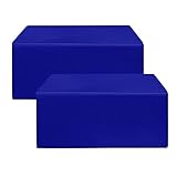 HolidayIdeas 2 Stück entsprechende Tischdecken, 122 x 61 cm, Königsblau, rechteckige Tischdecke für 120 cm große Tische, Polyester-Tischdecke für Buffet-Tische, Partys, Feiertagsessen, Messen