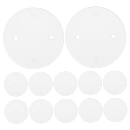 IWOWHERO 60pcs Wire White Panel Cable Outlet Cover Plate Plug Ceiling Cover Outlet Ceiling Cover Home Socket Cover Wall Hole Fixture Cover Bathroom Socket Cover Outlet Covers Pp